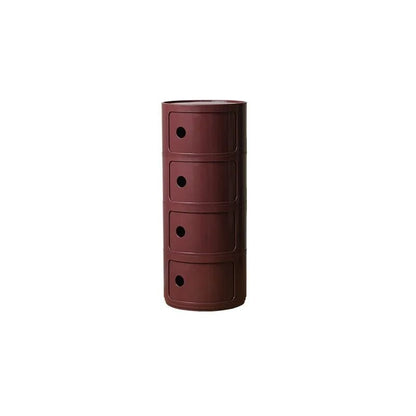 Round Bedside Table Nordic Plastic Nightstand Small Side End Table Storage Cabinet For Bedroom Livi 8