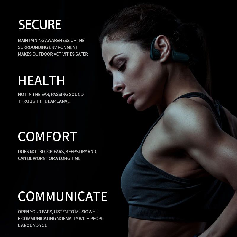 Mijia Bone Conduction Earphones Bluetooth Wireless Headphones IPX6 Waterproof Secure Ear Hook Desig 3