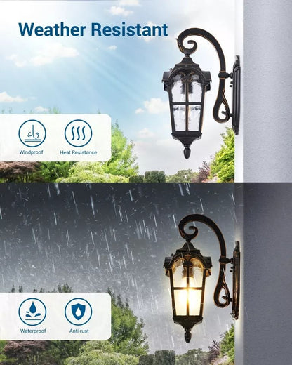 Wall Lamp Outdoor Light Fixtures Dusk To Dawn Lanterns For Porch Patio Or Garage 5