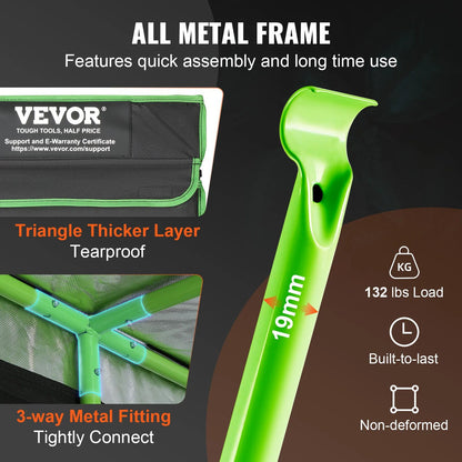 VEVOR Grow Tent High Reflective Mylar Hydroponic Growing Tent With Observation Window Durable Fabri 2
