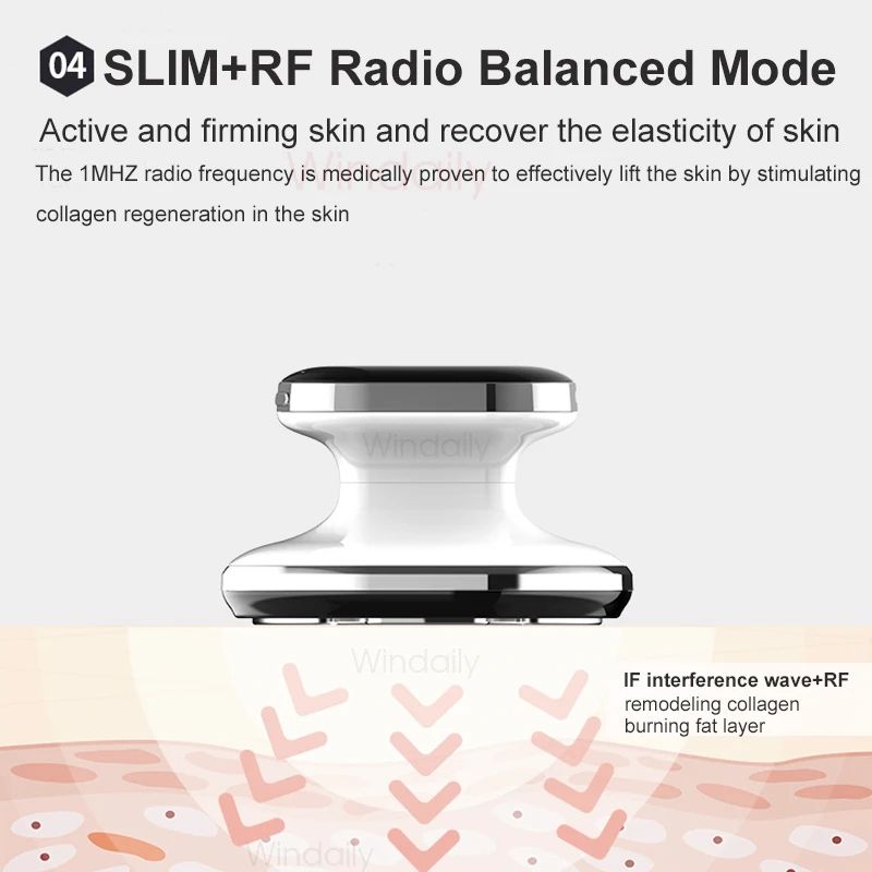 Professional EMS  RF Body Slimming Machine Fat Burner Slim Shaping Device With LED Light Therapy An 3