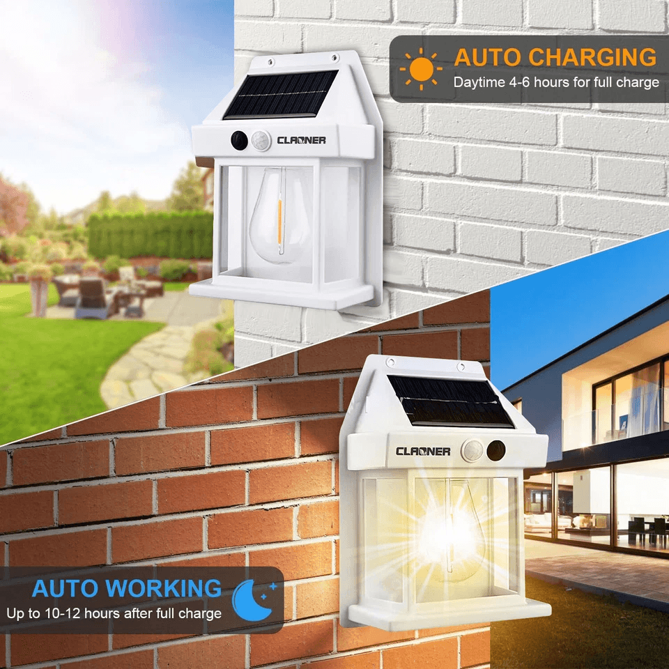 LED Solar Wall Lights Outdoor PIR Motion Sensor Garden Security Lamp With Durability  Stylish Accen 1