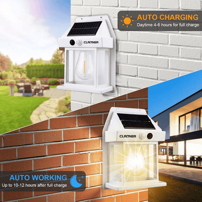 LED Solar Wall Lights Outdoor PIR Motion Sensor Garden Security Lamp With Durability  Stylish Accen 1