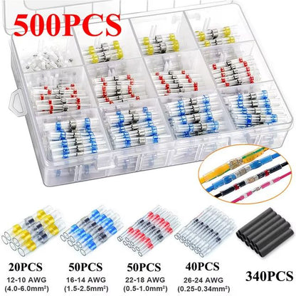 Heat Shrinkable Wire Connectors SST21 Waterproof Sleeve For AWG2218 Butt Electrical Splice Tinned S 4