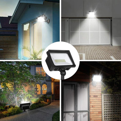Outdoor 65W LED Flood Light 6670 Lumen Security Light For Backyard Porch And Entryways 2
