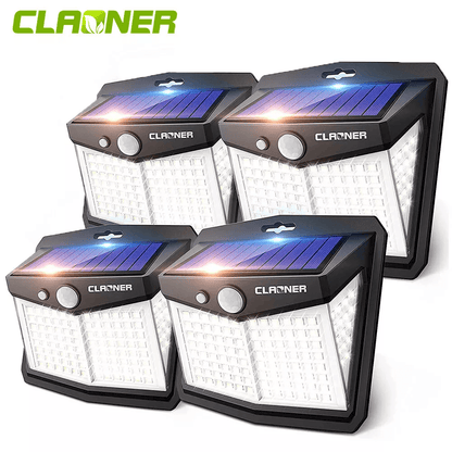 LED Solar Security Light, Outdoor PIR Motion Sensor, Waterproof Solar Powered Flood Lamp