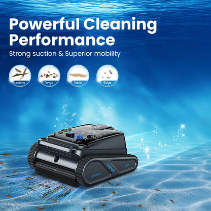 Premium Cordless Robotic Pool Vacuum Cleaner For Inground Pools With Motors Wall  Waterline Cleanin 1