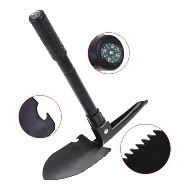 Multi Purpose Survival Shovel Portable Foldable Military Shovel For Camping Hiking Off Road  Emerge 2
