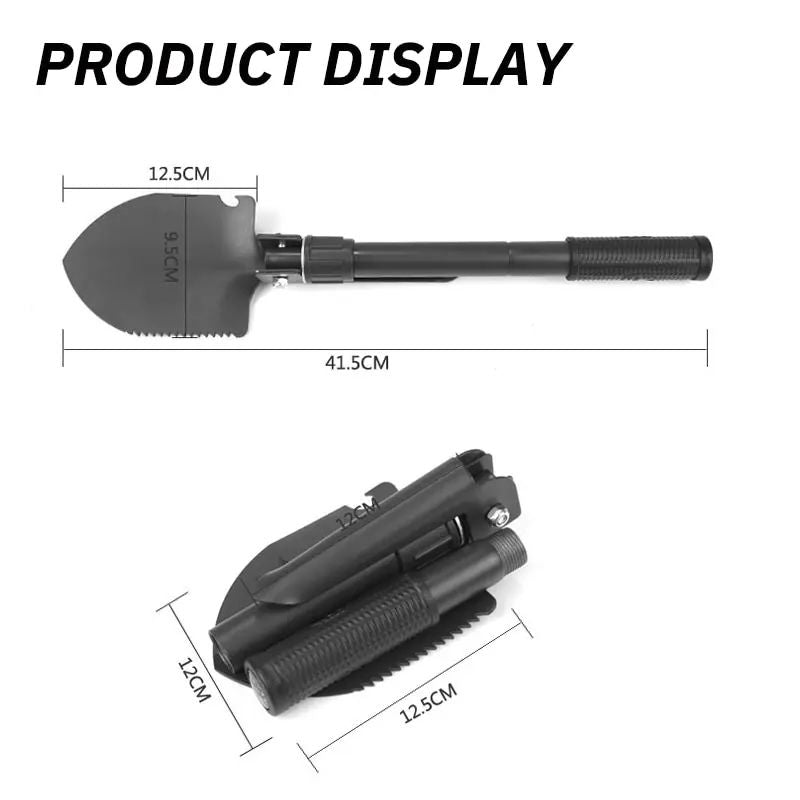 Multi Purpose Survival Shovel Portable Foldable Military Shovel For Camping Hiking Off Road  Emerge 5