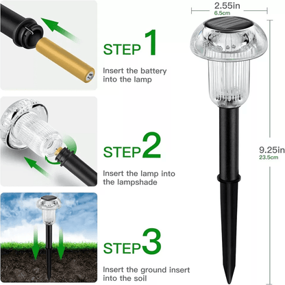Solar Power Landscape Lights LED Outdoor Garden Yard Pathway Art Lamps With Mandala Pattern Project