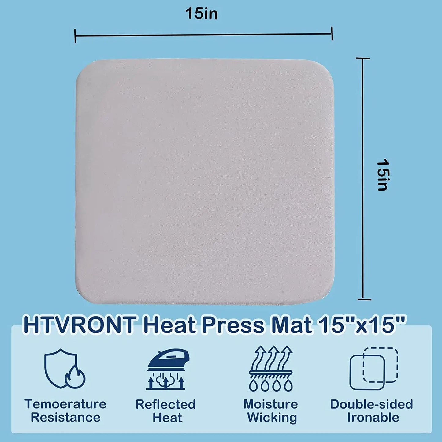 HTVRONT Heat Press Mat For Heat Press Machines DoubleSided Ironing Mat For HTV TShirts  Sublimation 4