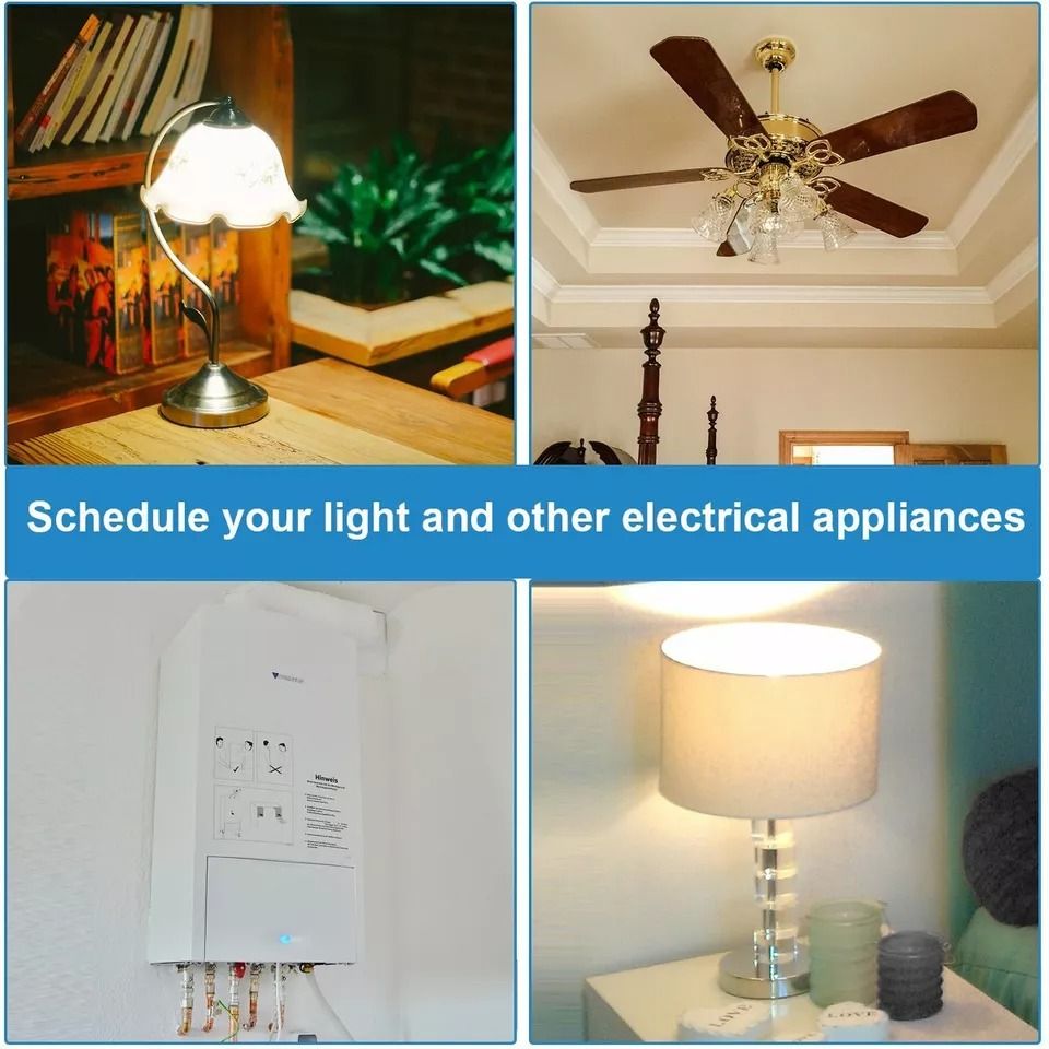 7Day Programmable InWall Digital Timer Switch For Fans  Lights 5