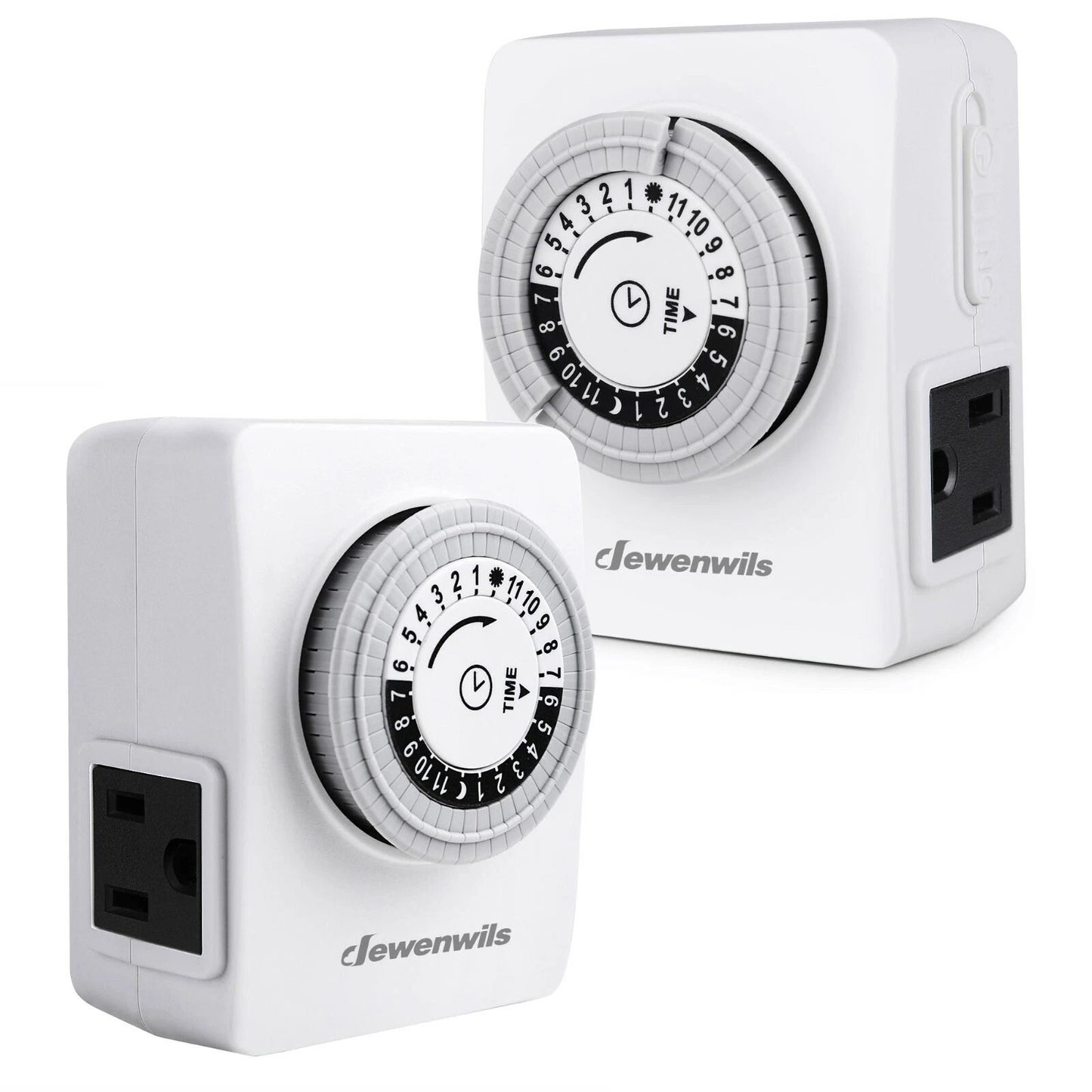 Indoor Outlet Timer PlugIn 24Hour Light Timer Switch For Lamps Appliances  Holiday Decor 1