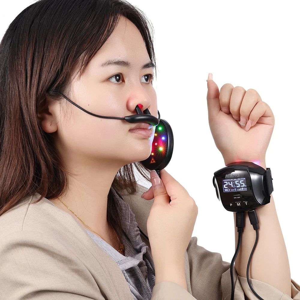 High Tech Laser Therapy Watch for Elderly Blood Sugar Hypertnsion Support Laser Machine for Blood Vessel Blockage Relief