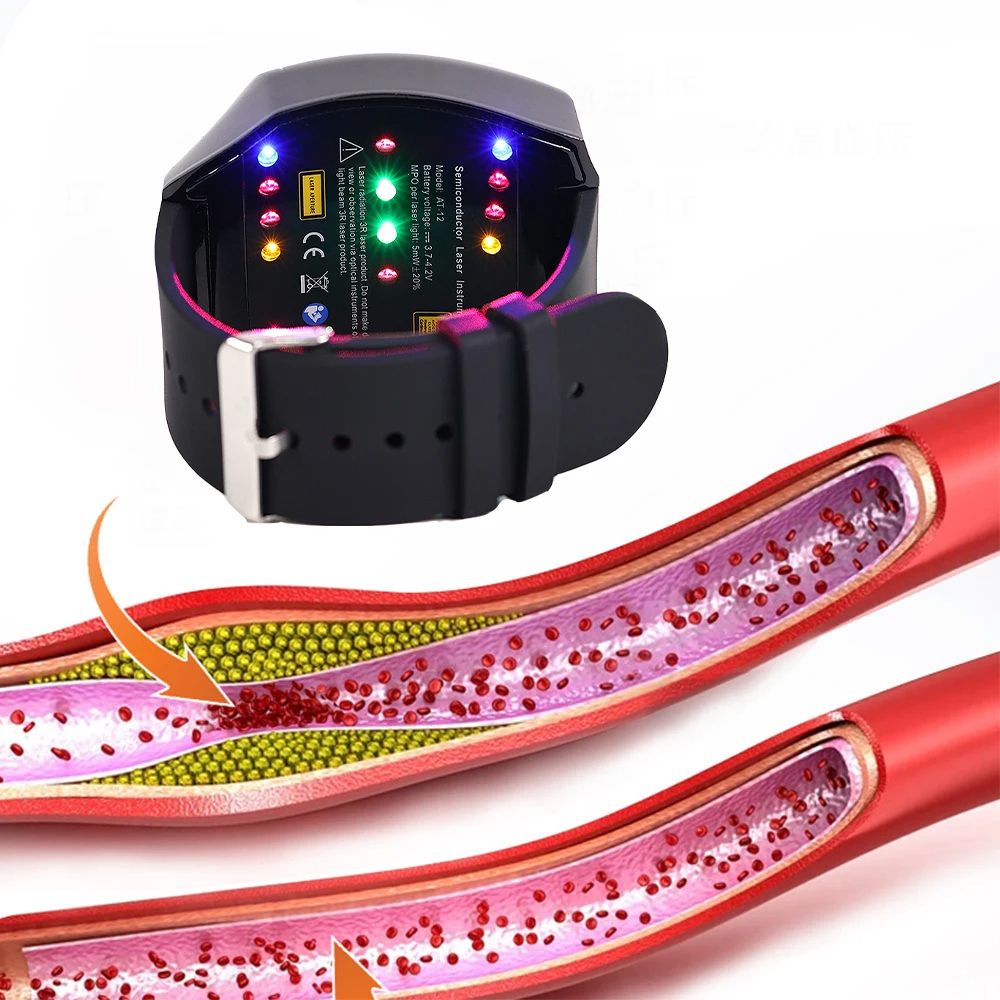 High Tech Laser Therapy Watch For Elderly Blood Sugar Hypertnsion Support Laser Machine For Blood V 1