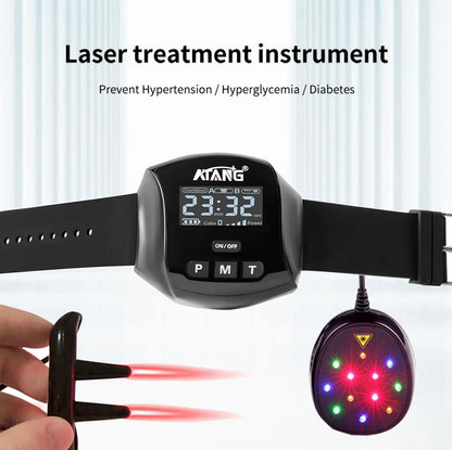 High Tech Laser Therapy Watch For Elderly Blood Sugar Hypertnsion Support Laser Machine For Blood V 4