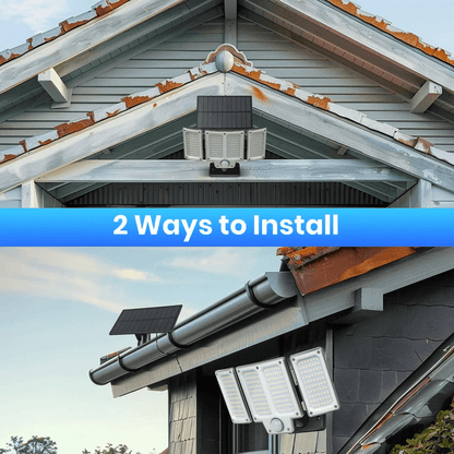 Solar Wall Light With Remote LED Garden Security Flood Lamp Indoors  Outdoors 5
