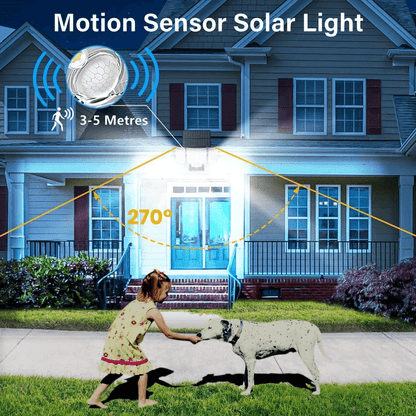 Solar Wall Light With Remote LED Garden Security Flood Lamp Indoors  Outdoors 2