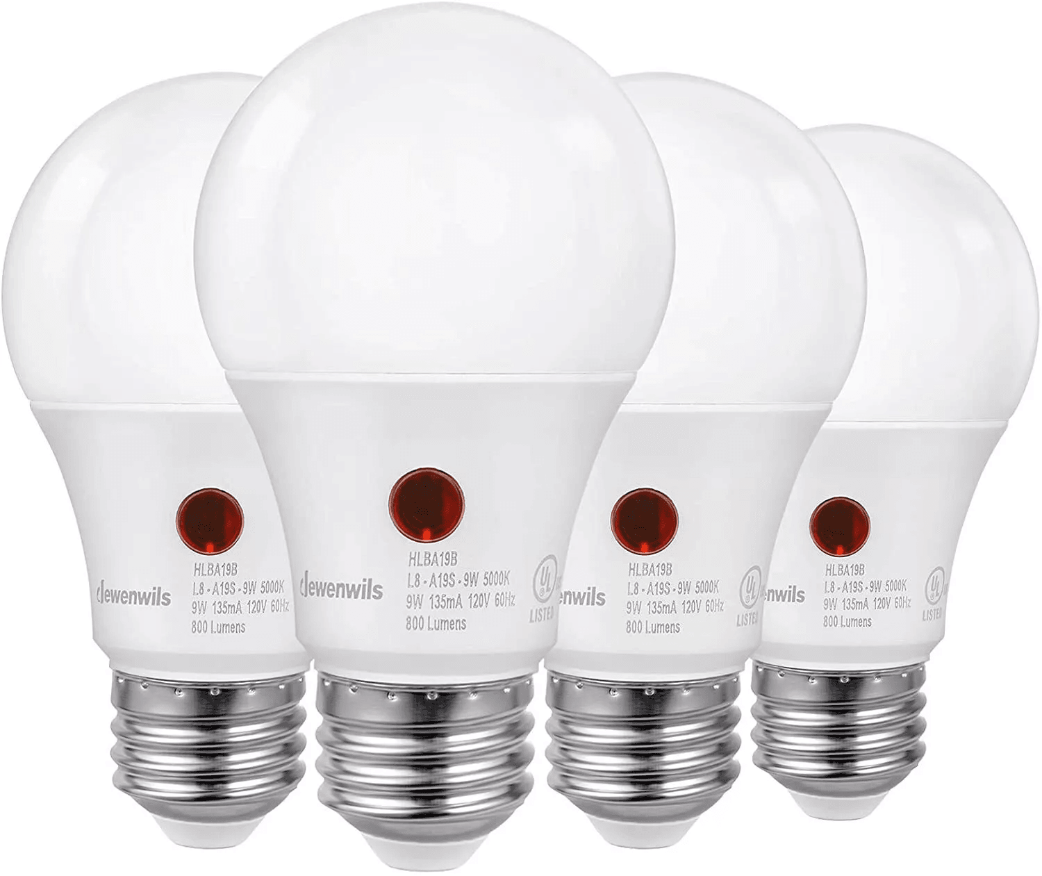 Automatic Dusk to Dawn LED Bulbs, Super Bright Outdoor Sensor Lights, Daylight, UL Energy Star, Lamp Replace