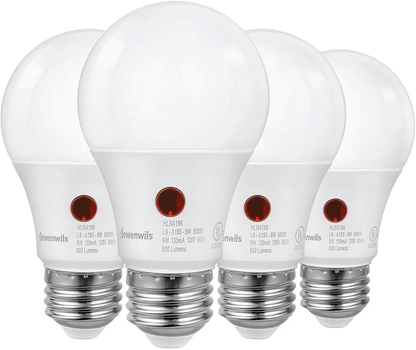 Automatic Dusk to Dawn LED Bulbs, Super Bright Outdoor Sensor Lights, Daylight, UL Energy Star, Lamp Replace