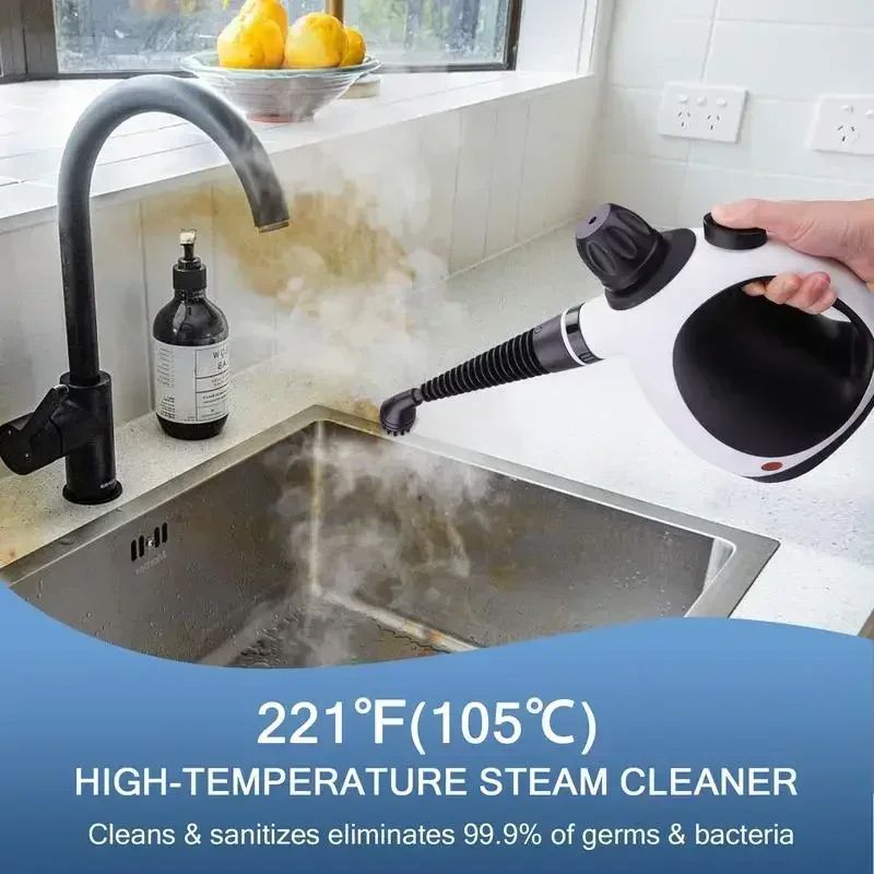 KOITAT Handheld Steam Cleaner Multipurpose Portable Pressure Steamer With 10Piece Accessory Kit For 1