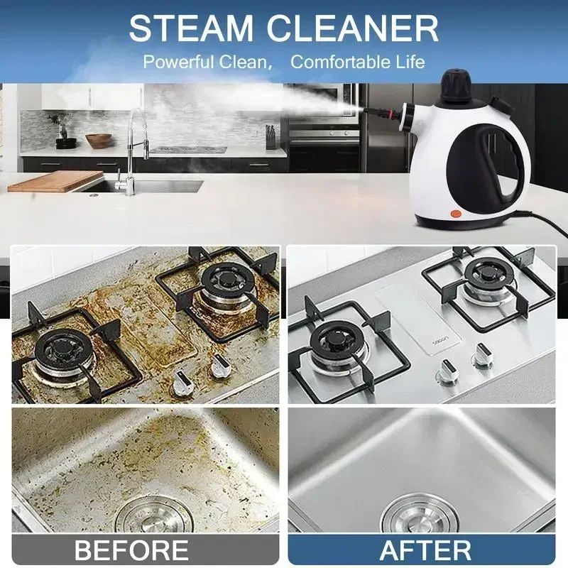 KOITAT Handheld Steam Cleaner Multipurpose Portable Pressure Steamer With 10Piece Accessory Kit For 5
