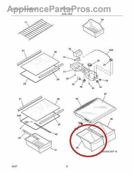 Crisper Pan Bottom Compatible With Frigidaire Kenmore Refrigerator Clear Replacement Drawer 2