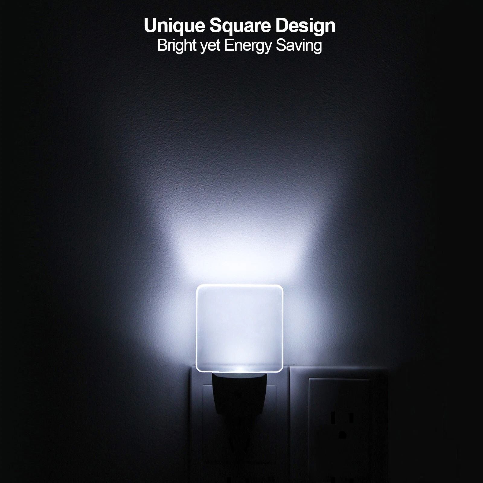 PlugIn LED Night Light With Light Sensor DuskDawn Bathroom Light 2