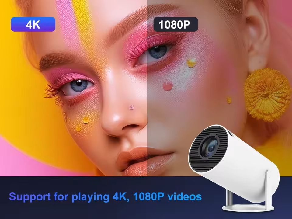 Wireless Home Projector With WiFi And Screen Mirroring 2