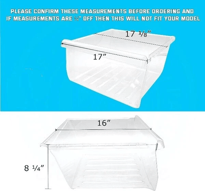 Samsung Refrigerator Upper Vegetable Drawer Compatible Durable Crisper Bin For Fresh Produce 1