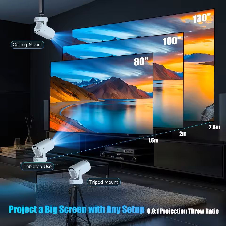 Magcubic HY300 Pro Projector With WiFi Bluetooth And Built In Speaker 1