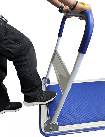 Heavy Duty Folding Hand Truck Dolly Cart With Wheels Luggage Cart Trolley For Moving Boxes  Travel 4
