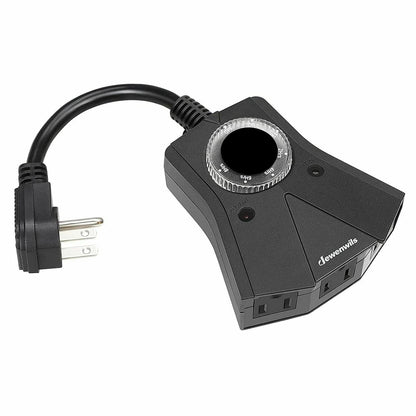 Outdoor Digital Timer Switch, Pool Pump & Dusk-to-Dawn Outlet