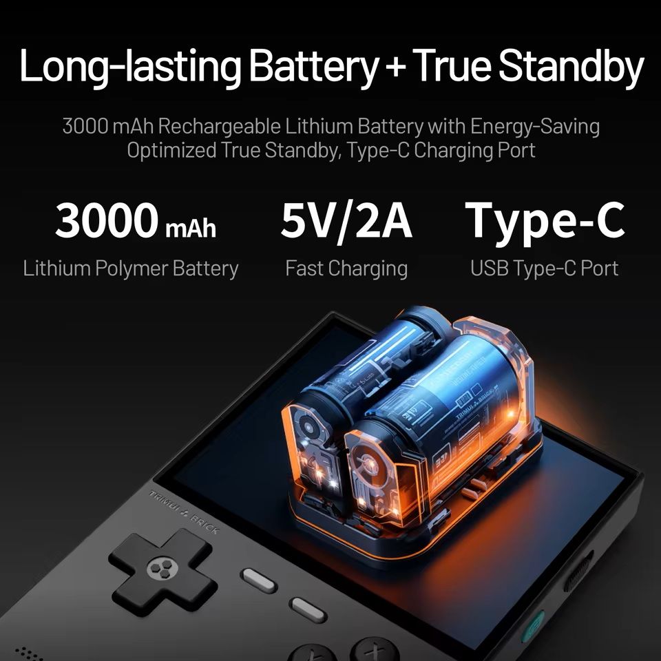 Trimui Brick Handheld Gaming Console With HD IPS Display 7
