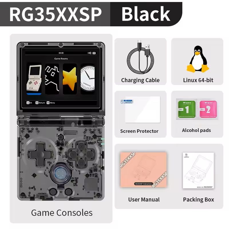 RG35XXSP Flip Handheld Gaming Console with WiFi and HDMI Output