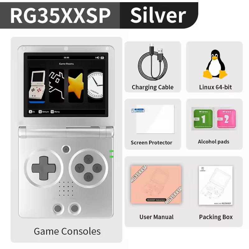 RG35XXSP Flip Handheld Gaming Console With WiFi And HDMI Output 5