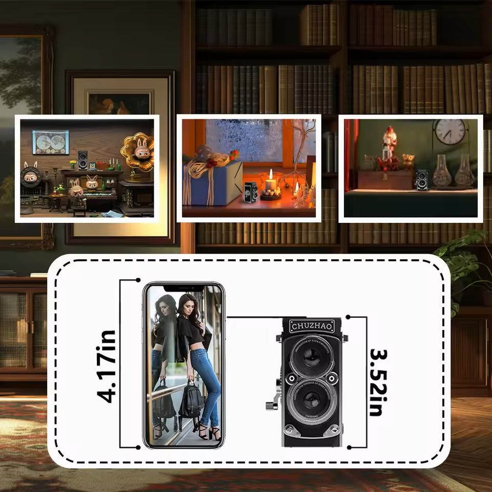 Vintage Mini Autofocus Digital Camera With 1080P HD Video 4
