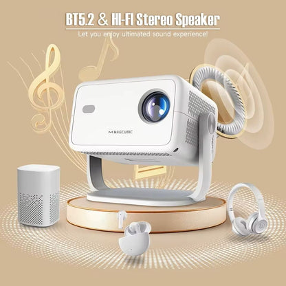 L018 Smart Home Projector with 650ANSI Brightness and 4K Support