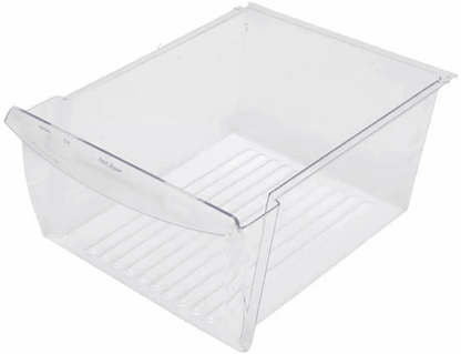 Upper Crisper Pan Compatible with Frigidaire Refrigerator, Clear Replacement Drawer