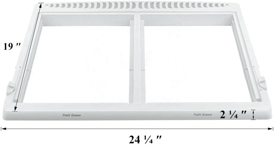 Crisper Drawer Cover Frame Compatible With Frigidaire Refrigerator Durable Replacement OEM Plastic  1