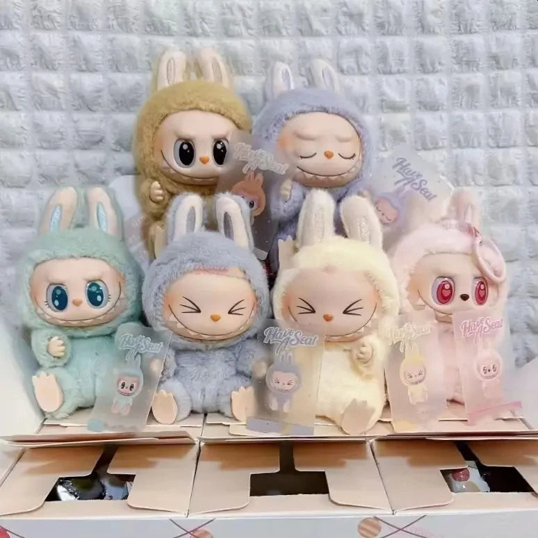 Hot Sale Anime Figure Labubu Have A Seat Series Vinyl Pendant Doll Cute Monster Replica Keychain To 4