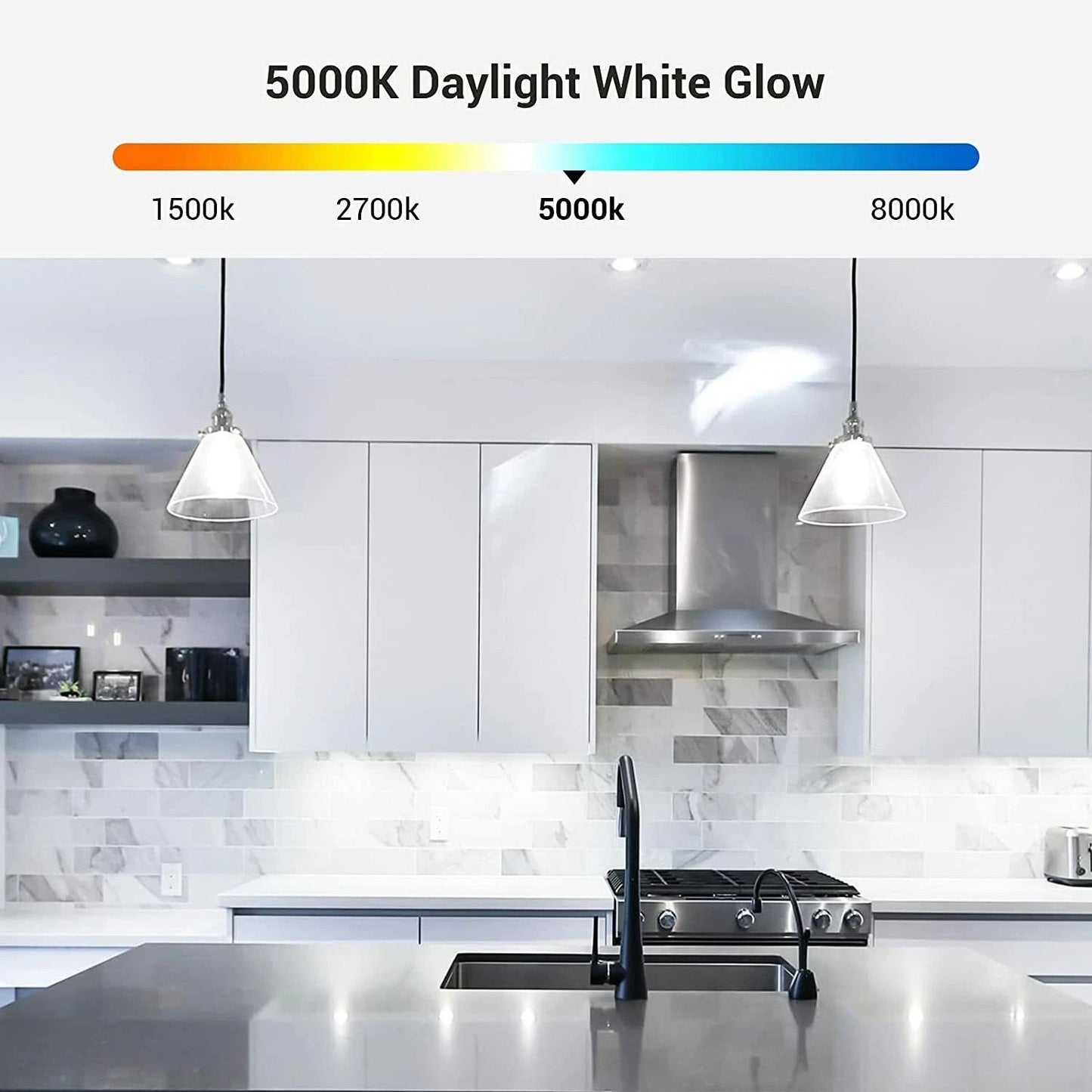 GU24 LED Light Bulb Dimmable 5000K Daylight 2Prong 3