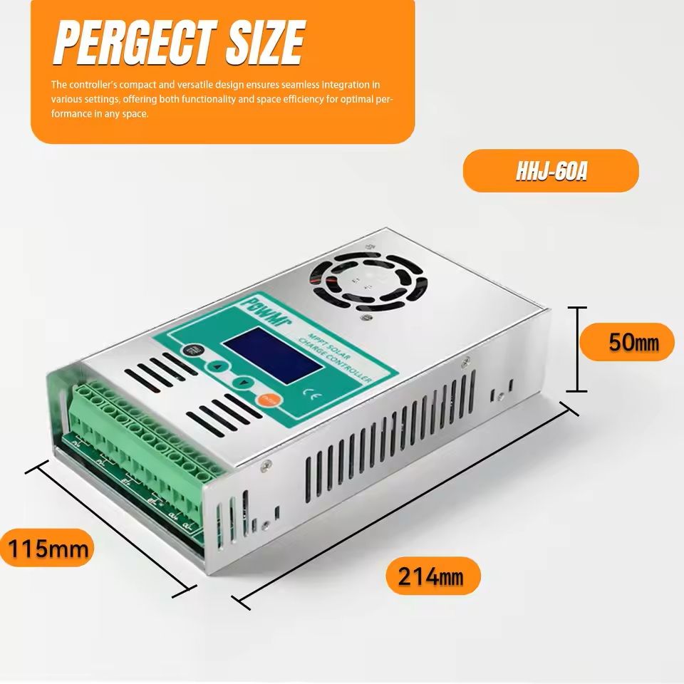 60A MPPT Solar Charge Controller With LCD For 12V 24V Battery Systems 5