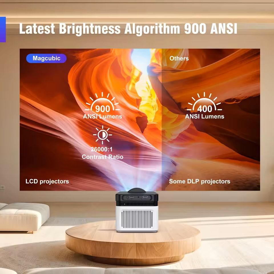 HY450 Ultra Short Throw Projector With 8K Decoding  Voice Control 4