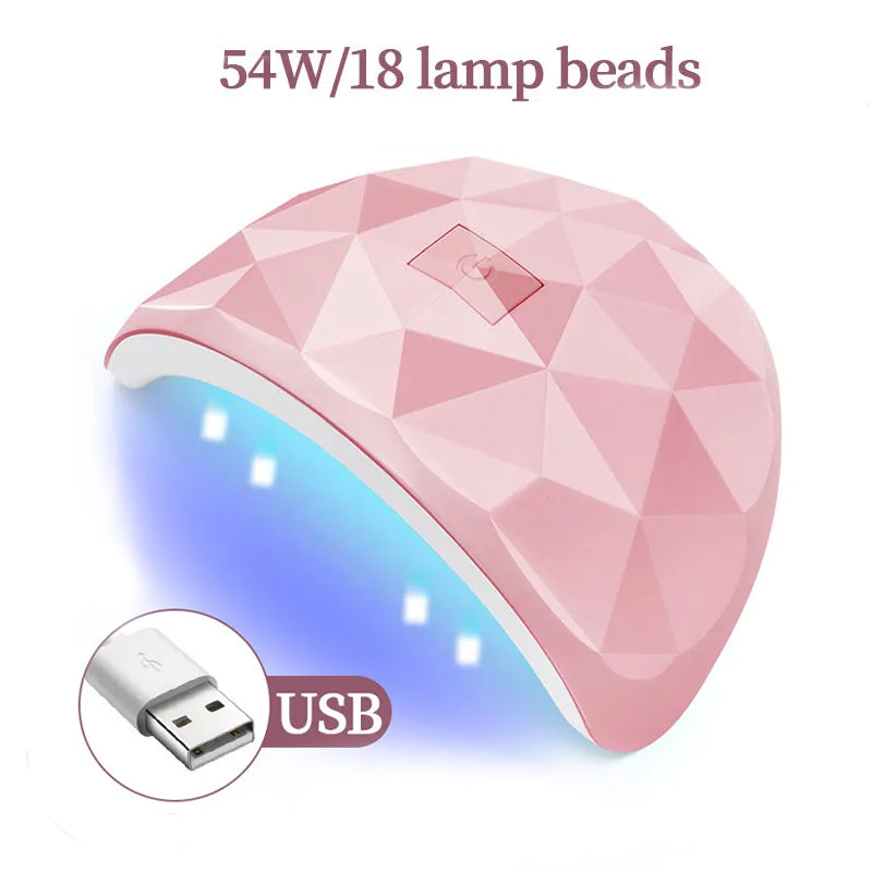 Professional 88W UVLED Nail Lamp Fast Curing Dryer For Gel Polish Extensions  Builder Gel White Por 7