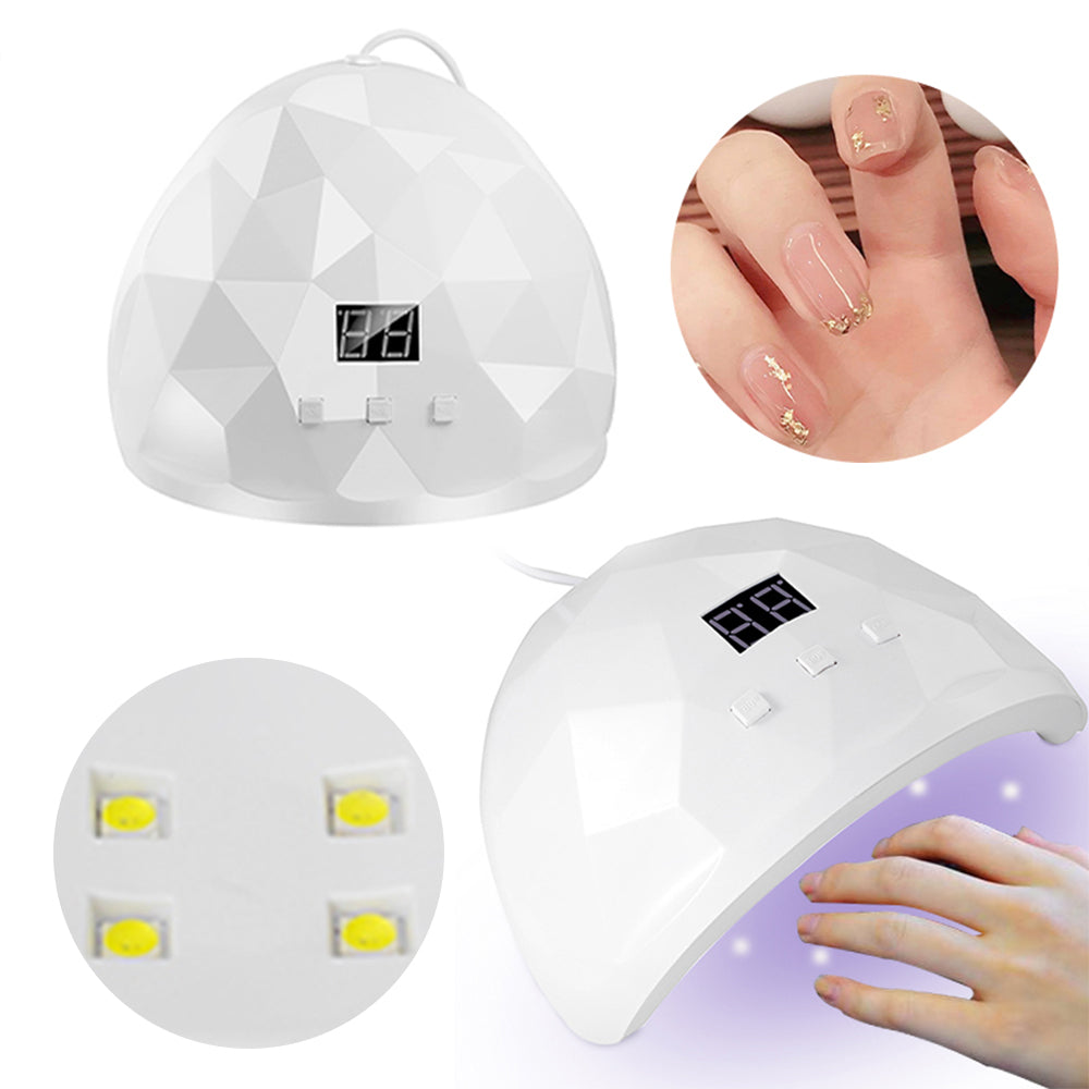 Professional 88W UVLED Nail Lamp Fast Curing Dryer For Gel Polish Extensions  Builder Gel White Por 5