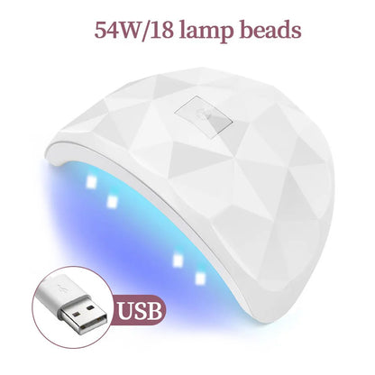 Professional 88W UVLED Nail Lamp Fast Curing Dryer For Gel Polish Extensions  Builder Gel White Por 8