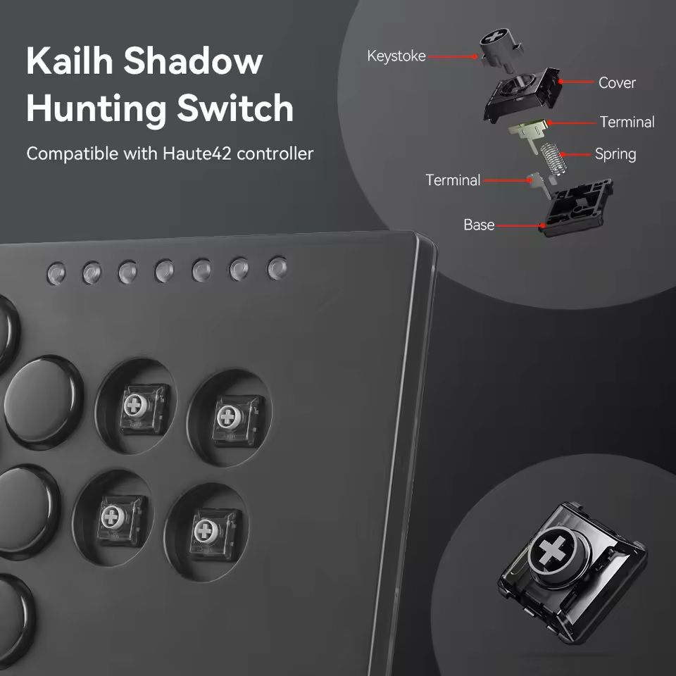 Kailh Low Profile Shadow Hunting Switch  Silent Linear 20mm Travel For Hitbox  Mechanical Keyboards 2