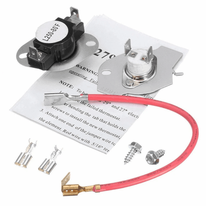 Dryer Heating Element  Fuse Replacement Kit Whirlpool Roper Kenmore Compatible 3