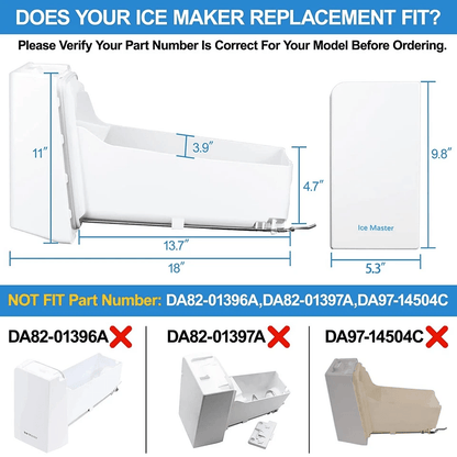 Ice Bucket Compatible With Samsung Refrigerator Built In Electric Ice Dispenser 2
